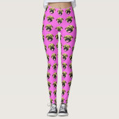 Leggings met roze kant (Voorkant)