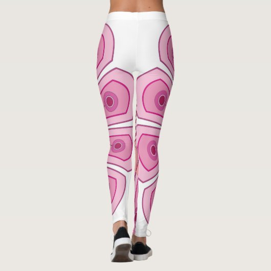 Leggings met roze kunst (Achterkant)