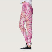 Leggings met roze kunst (Links)
