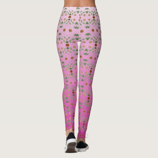 Leggings met roze patronen (Achterkant)
