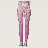Leggings met roze patronen (Voorkant)