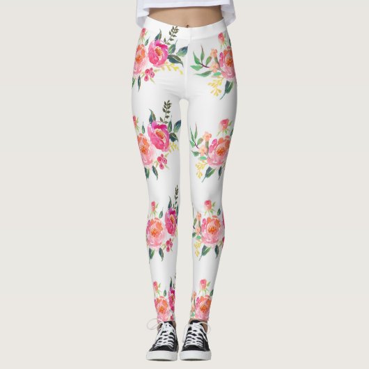 Leggings met roze pony (Voorkant)