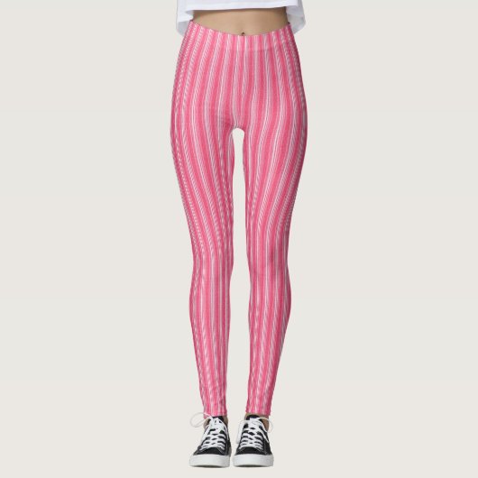 Leggings met roze streep (Voorkant)