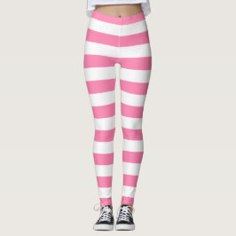 Leggings met roze strepen