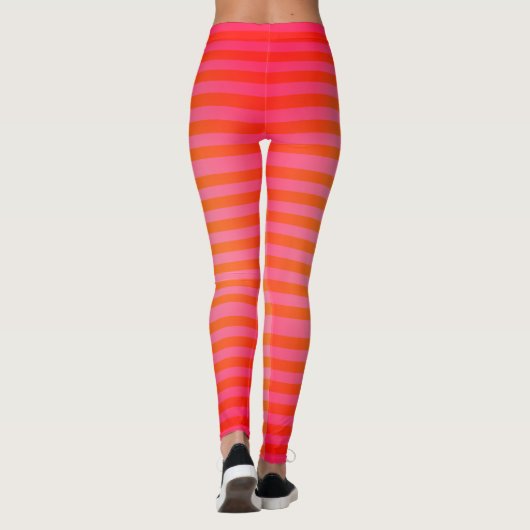 Leggings met roze strepen (Achterkant)