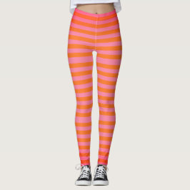 Leggings met roze strepen