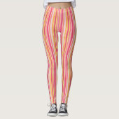 Leggings met roze strips (Voorkant)