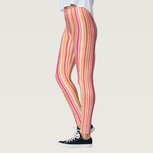 Leggings met roze strips (Links)