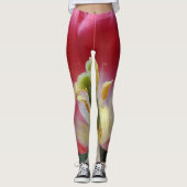 Leggings met roze tulp (Voorkant)