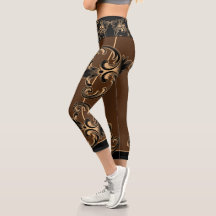 Leggings met scroller voor sierdoeleinden