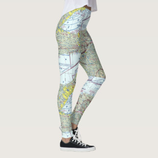 Leggings, met sectionele grafiek leggings
