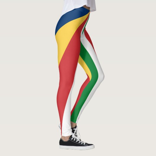 Leggings met Seychellen Kleuren ontwerp (Rechts)