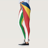 Leggings met Seychellen Kleuren ontwerp (Links)