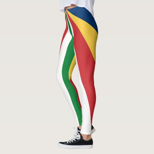 Leggings met Seychellen Kleuren ontwerp (Links)