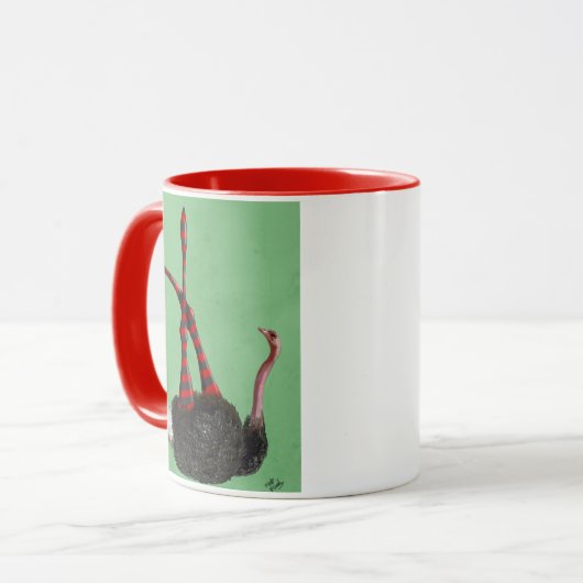 Leggings met struisgraaf mok (Voorkant links)