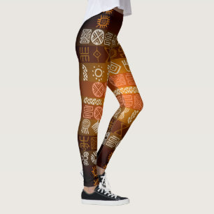 Leggings met tribaal Tatoo Boho Geometric Pattern