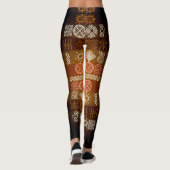 Leggings met tribaal Tatoo Boho Geometric Pattern (Achterkant)
