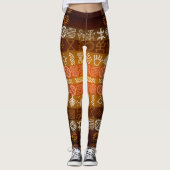 Leggings met tribaal Tatoo Boho Geometric Pattern (Voorkant)