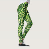 Leggings met tropische bladeren (Rechts)