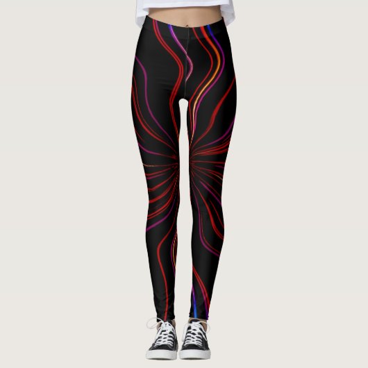 Leggings met unieke kunstontwerp (Voorkant)