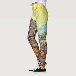 Leggings met Van Gogh's "Olijfbomen"