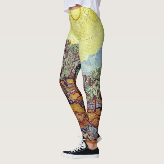 Leggings met Van Gogh's "Olijfbomen" (Links)