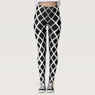 leggings met vierkante diamanten
