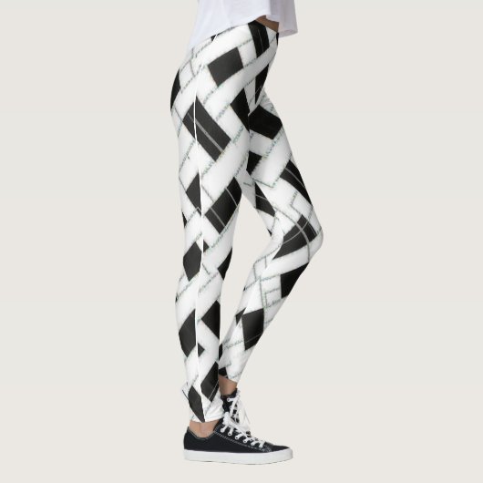 leggings met vierkantspatroon (Rechts)