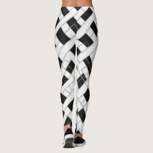 leggings met vierkantspatroon (Achterkant)