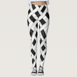 leggings met vierkantspatroon