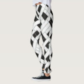 leggings met vierkantspatroon (Links)