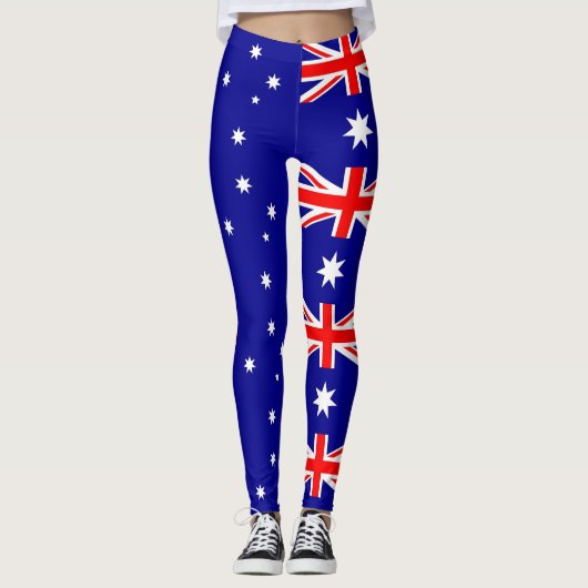 Leggings met vlag van Australië (Voorkant)