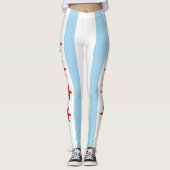 Leggings met vlag van Chicago, Illinois (Voorkant)