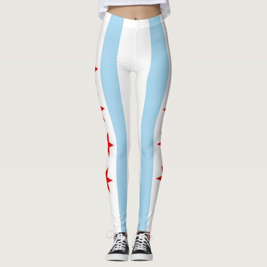 Leggings met vlag van Chicago, Illinois (Voorkant)