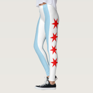 Leggings met vlag van Chicago, Illinois