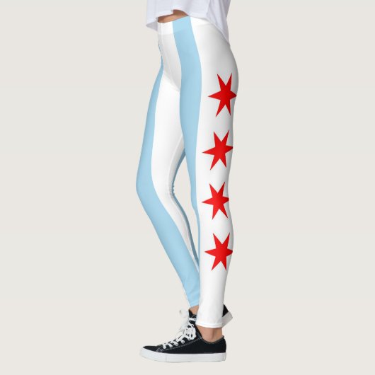 Leggings met vlag van Chicago, Illinois (Links)