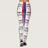 Leggings met vlag van de staat Iowa, Verenigde Sta (Achterkant)