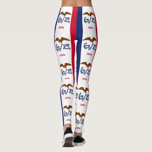 Leggings met vlag van de staat Iowa, Verenigde Sta (Achterkant)