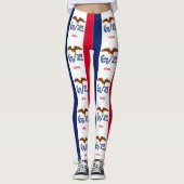 Leggings met vlag van de staat Iowa, Verenigde Sta (Voorkant)