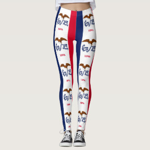 Leggings met vlag van de staat Iowa, Verenigde Sta