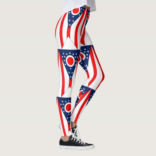 Leggings met vlag van de staat Ohio, Verenigde Sta (Rechts)