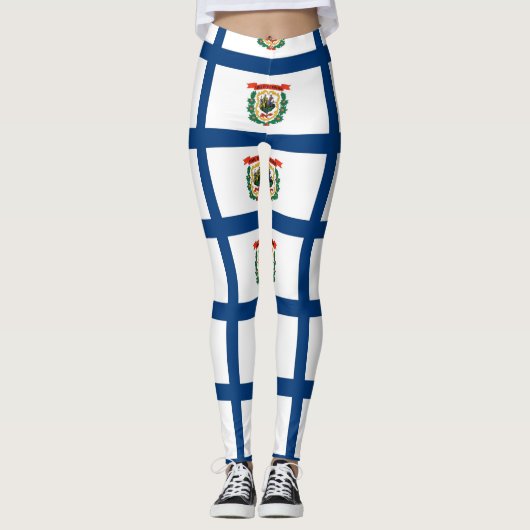 Leggings met vlag van de staat West Virginia, Vere (Voorkant)