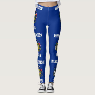 Leggings met vlag van de staat Wisconsin, Verenigd
