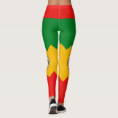 Leggings met vlag van Los Angeles City, Verenigde (Achterkant)