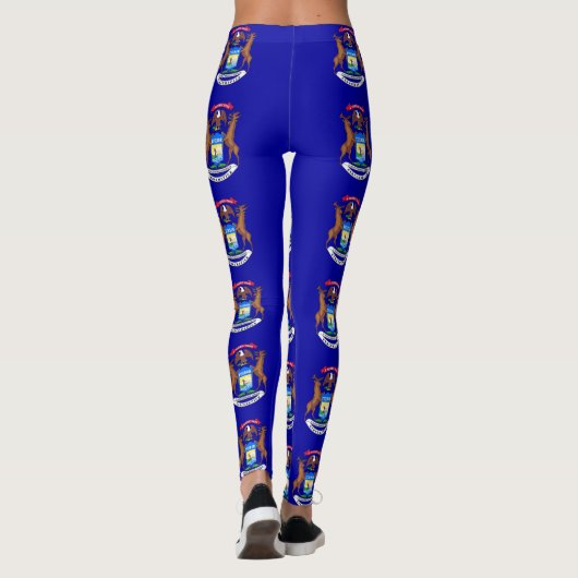 Leggings met vlag van Michigan State, Verenigde St (Achterkant)
