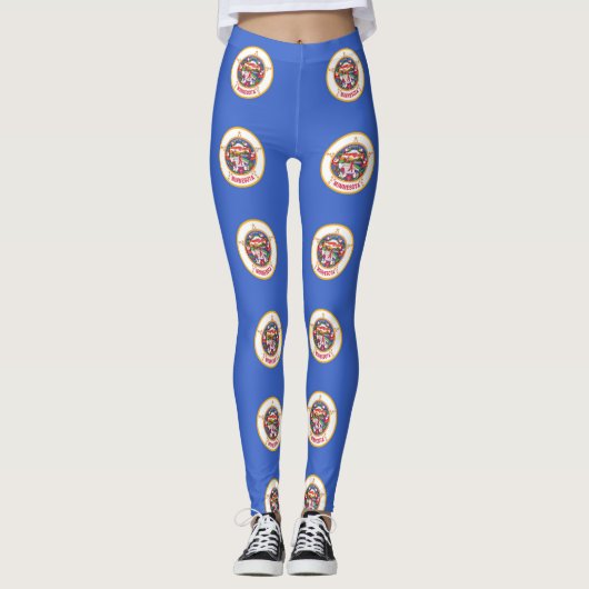 Leggings met vlag van Minnesota, Verenigde Staten (Voorkant)