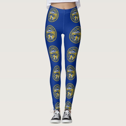 Leggings met vlag van Nebraska, Verenigde Staten (Voorkant)