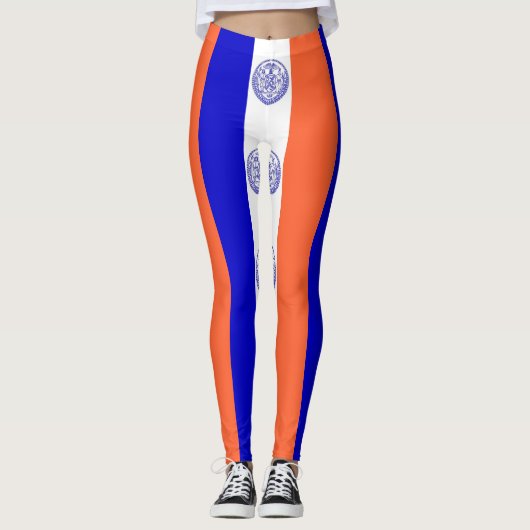 Leggings met vlag van New York City, Verenigde Sta (Voorkant)