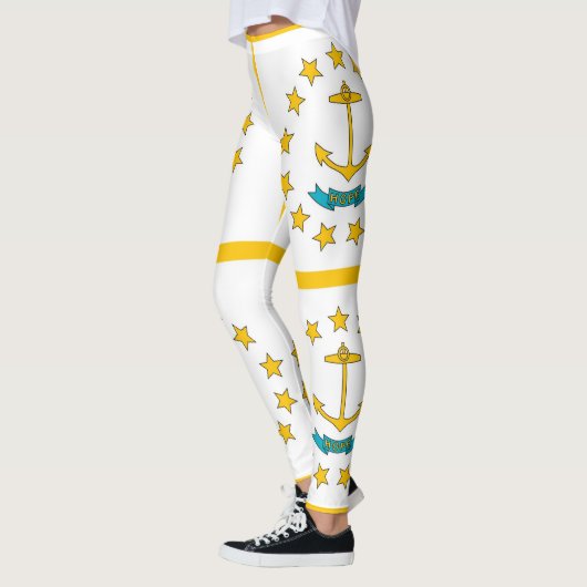 Leggings met vlag van Rhode Island, Verenigde Stat (Links)