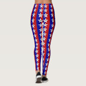 Leggings met vlag van San Antonio City, Verenigde  (Achterkant)